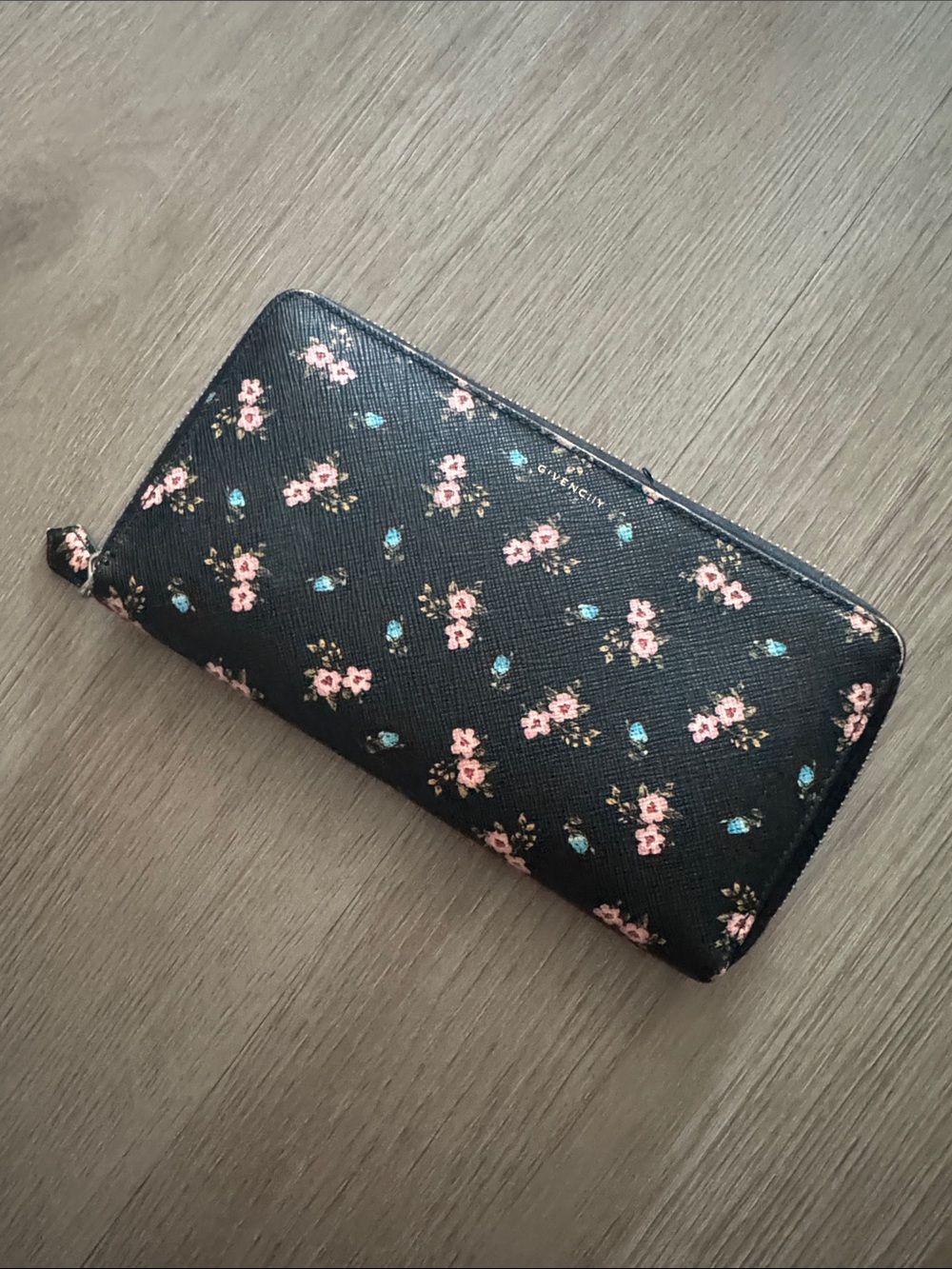 Vintage Givenchy Floral Zip-Around Wallet
